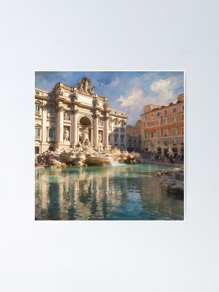 Thumbnail 1 of 3, Poster, Trevi Fountain, Rome designed and sold by Rtymer.