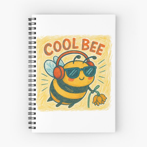 Item preview, Cool Bee – Funny Bee with Headphones and Sunglasses designed and sold by Lacritsa .