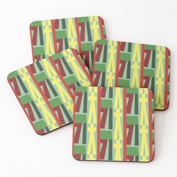 Item preview, Korean Kimchi Poster – Kimchi Letters Abstracted in Modern Colors designed and sold by CartoPrints.