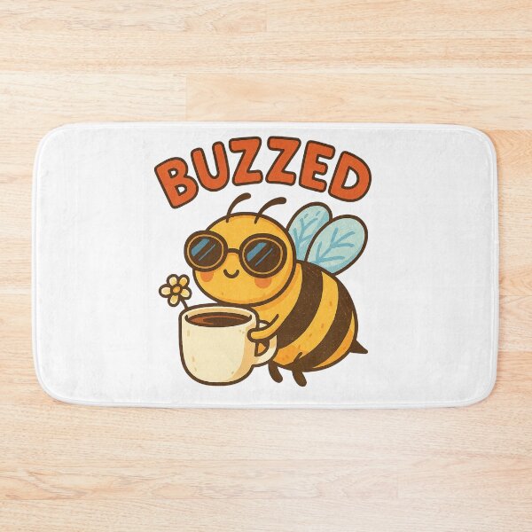 Item preview, Buzzed – Cute Coffee Bee Pun Design designed and sold by Lacritsa .