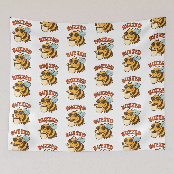 Item preview, Buzzed – Cute Coffee Bee Pun Design designed and sold by Lacritsa .