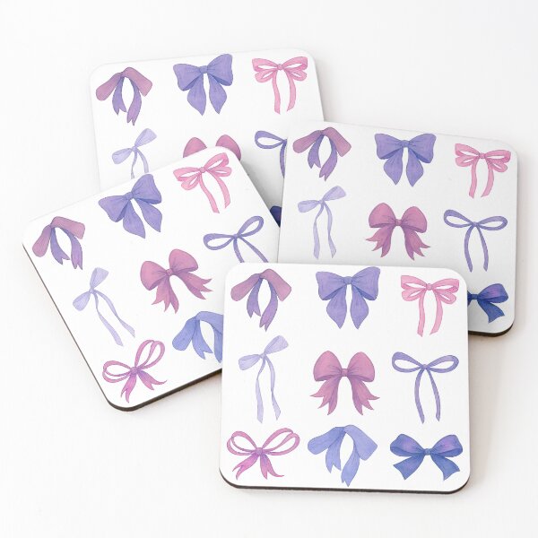 Item preview, Purple and Pink Watercolor Ribbon Bow Set Clipart designed and sold by ArtfulWeave.