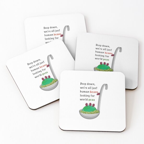 Item preview, Human Beans wanting World peas designed and sold by The Jolly Burrito .