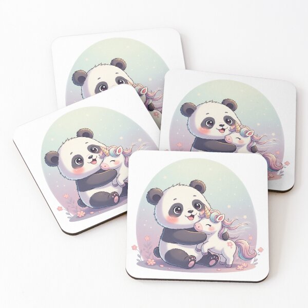 Item preview, Panda cuddling unicorn designed and sold by PanDooVibe.