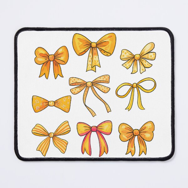 Item preview, Yellow Orange Watercolor Ribbon Bow Set Clipart designed and sold by ArtfulWeave.