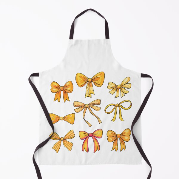 Item preview, Yellow Orange Watercolor Ribbon Bow Set Clipart designed and sold by ArtfulWeave.