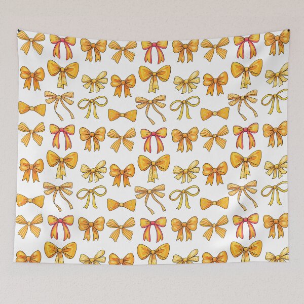 Item preview, Yellow Orange Watercolor Ribbon Bow Set Clipart designed and sold by ArtfulWeave.