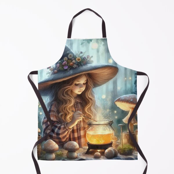 Item preview, Whimsical Forest Witch – A Cute Little Witch in an Enchanted Woods designed and sold by Zezeshop1.