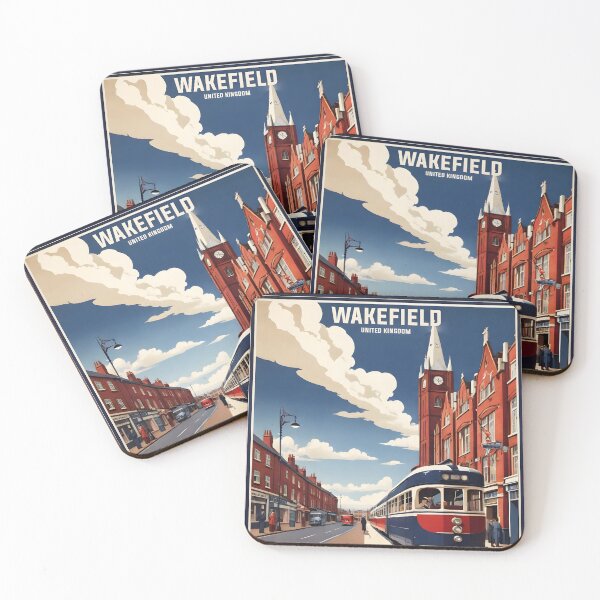 Item preview, Wakefield United Kingdom Vintage Travel Tourism  designed and sold by TravelersGems.