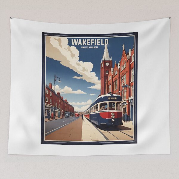 Item preview, Wakefield United Kingdom Vintage Travel Tourism  designed and sold by TravelersGems.