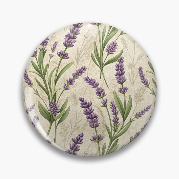 Item preview, Lavender Floral Seamless Pattern, Rustic Herb Art, Botanical Print designed and sold by KlarkiteTees.