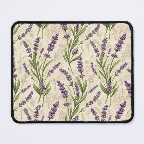 Item preview, Lavender Floral Seamless Pattern, Rustic Herb Art, Botanical Print designed and sold by KlarkiteTees.