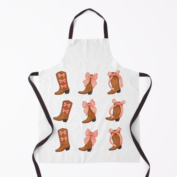 Item preview, Cowgirl Boots with Pink Ribbon Bows Cute Illustration designed and sold by ArtfulWeave.