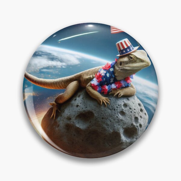 Item preview, "Lounge Lizard’s Intergalactic Independence Ride" designed and sold by NCLaserDesigns.