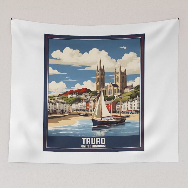 Item preview, Truro United Kingdom Vintage Travel Tourism  designed and sold by TravelersGems.