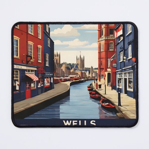 Item preview, Wells United Kingdom Vintage Travel Tourism  designed and sold by TravelersGems.