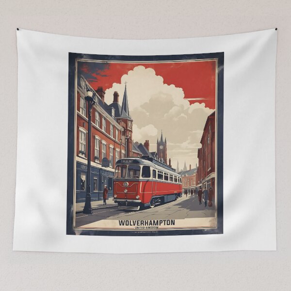 Item preview, Wolverhampton United Kingdom Vintage Travel Tourism  designed and sold by TravelersGems.
