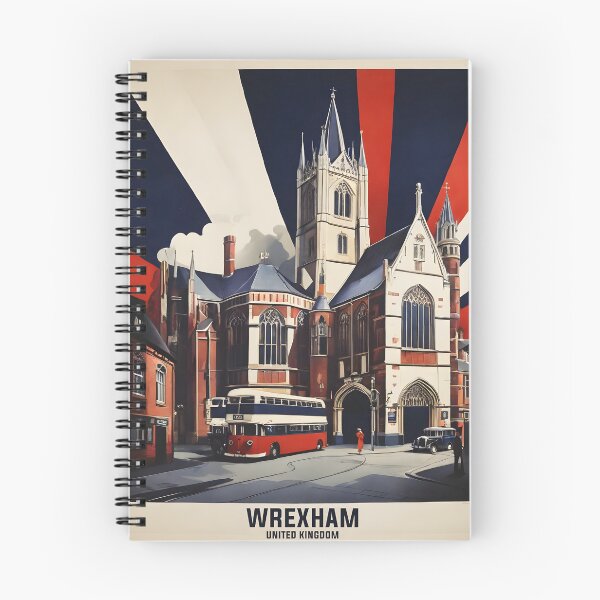 Item preview, Wrexham United Kingdom Vintage Travel Tourism  designed and sold by TravelersGems.