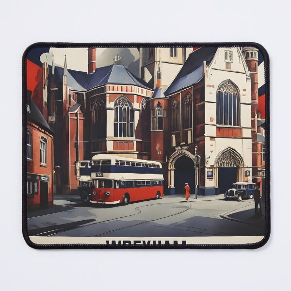 Item preview, Wrexham United Kingdom Vintage Travel Tourism designed and sold by TravelersGems.