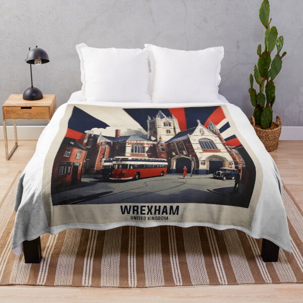 Item preview, Wrexham United Kingdom Vintage Travel Tourism  designed and sold by TravelersGems.