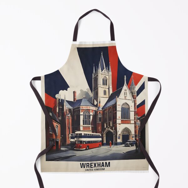 Item preview, Wrexham United Kingdom Vintage Travel Tourism designed and sold by TravelersGems.