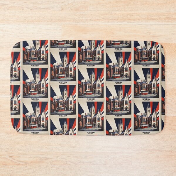 Item preview, Wrexham United Kingdom Vintage Travel Tourism  designed and sold by TravelersGems.