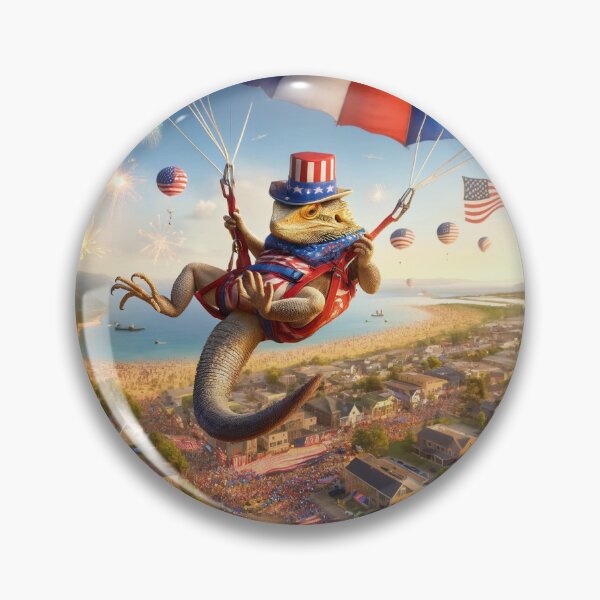Item preview, "Lounge Lizard's Star-Spangled Skydive" designed and sold by NCLaserDesigns.