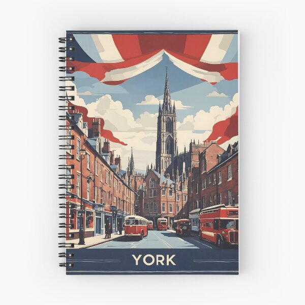 Item preview, York United Kingdom Vintage Travel Tourism  designed and sold by TravelersGems.