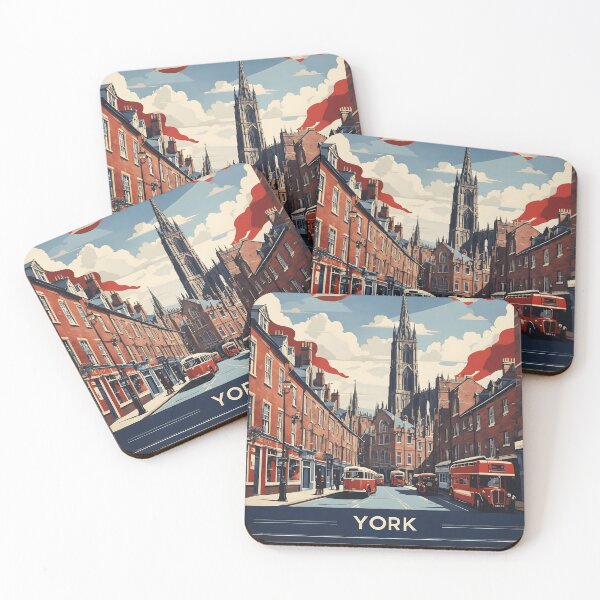 Item preview, York United Kingdom Vintage Travel Tourism  designed and sold by TravelersGems.