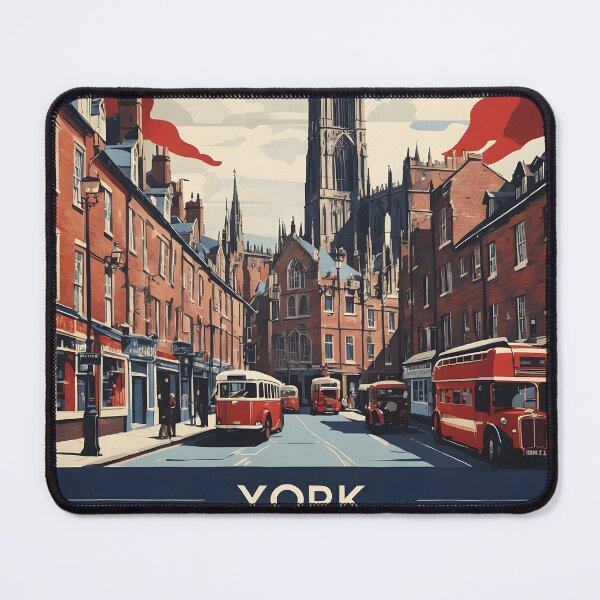 Item preview, York United Kingdom Vintage Travel Tourism designed and sold by TravelersGems.