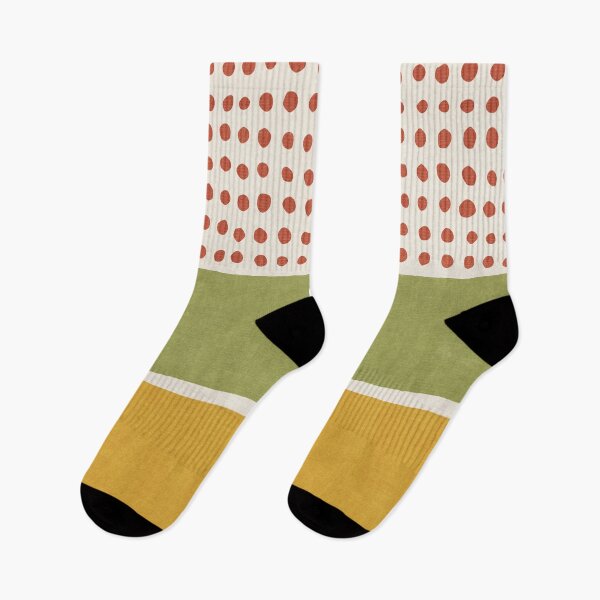 Item preview, Color Block Yellow Green Red Dots 01 designed and sold by FAROSSTUDIO.