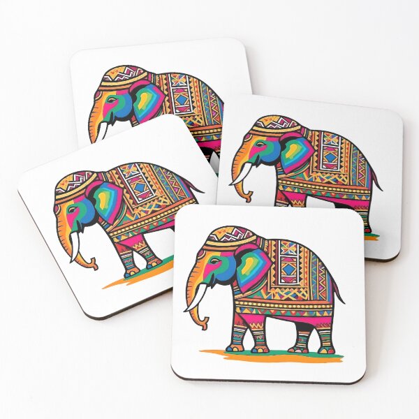 Item preview, Madhubani Elephant for luck designed and sold by maddie-artz.