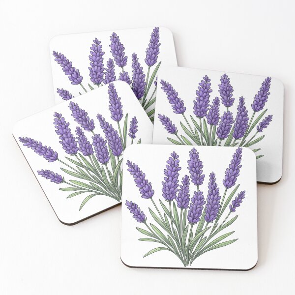 Item preview, Purple Lavender Flower Bunch Cute Botanical Illustration designed and sold by ArtfulWeave.