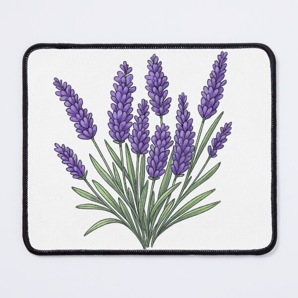 Item preview, Purple Lavender Flower Bunch Cute Botanical Illustration designed and sold by ArtfulWeave.