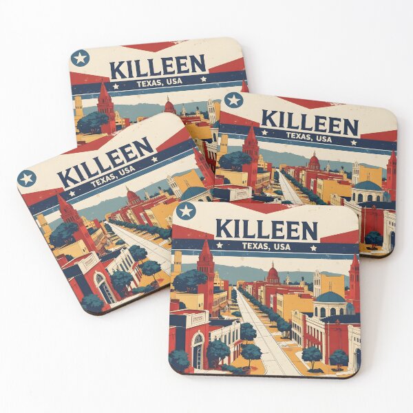 Item preview, Killeen Texas USA Vintage Travel Tourism  designed and sold by TravelersGems.