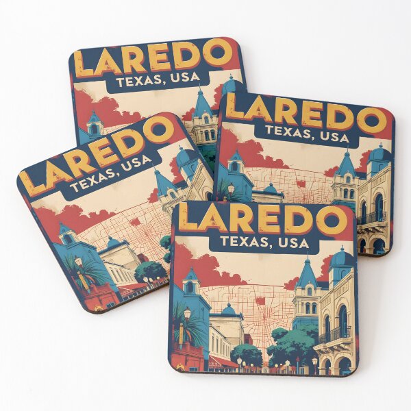 Item preview, Laredo Texas USA Vintage Travel Tourism  designed and sold by TravelersGems.