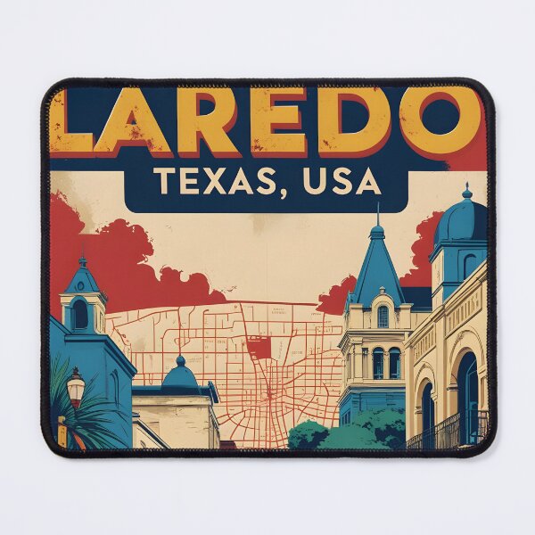 Item preview, Laredo Texas USA Vintage Travel Tourism  designed and sold by TravelersGems.