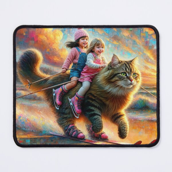 Item preview, Adventure with Skiing Cat designed and sold by m-y-A-I-A-R-T-.