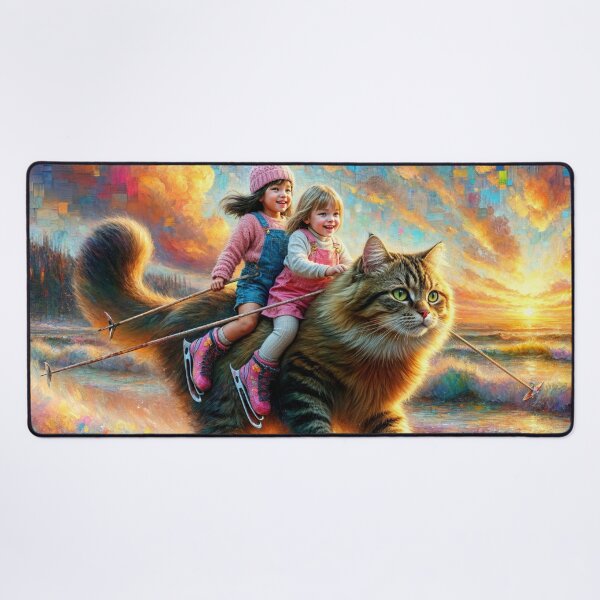 Item preview, Adventure with Skiing Cat designed and sold by m-y-A-I-A-R-T-.