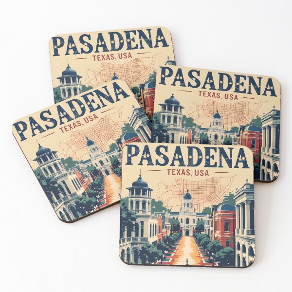 Item preview, Pasadena Texas USA Vintage Travel Tourism  designed and sold by TravelersGems.