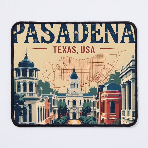 Item preview, Pasadena Texas USA Vintage Travel Tourism  designed and sold by TravelersGems.