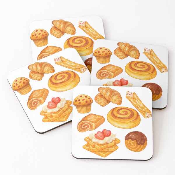 Item preview, Cute Bakery Pastry Watercolor Clipart Set designed and sold by ArtfulWeave.
