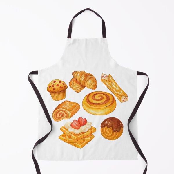 Item preview, Cute Bakery Pastry Watercolor Clipart Set designed and sold by ArtfulWeave.