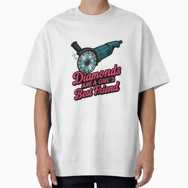 Item preview, Diamonds Are a Girl’s Best Friend – Grinder Sticker for Stone Masons designed and sold by DrDoke.