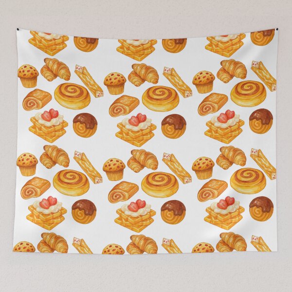 Item preview, Cute Bakery Pastry Watercolor Clipart Set designed and sold by ArtfulWeave.