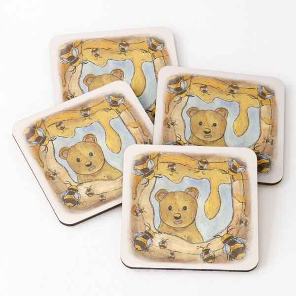 Item preview, Illustrated honey bear designed and sold by Mxsketch.