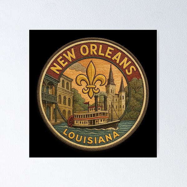 Item preview, New Orleans, Louisiana – Jazz, River & Heritage designed and sold by Girih.