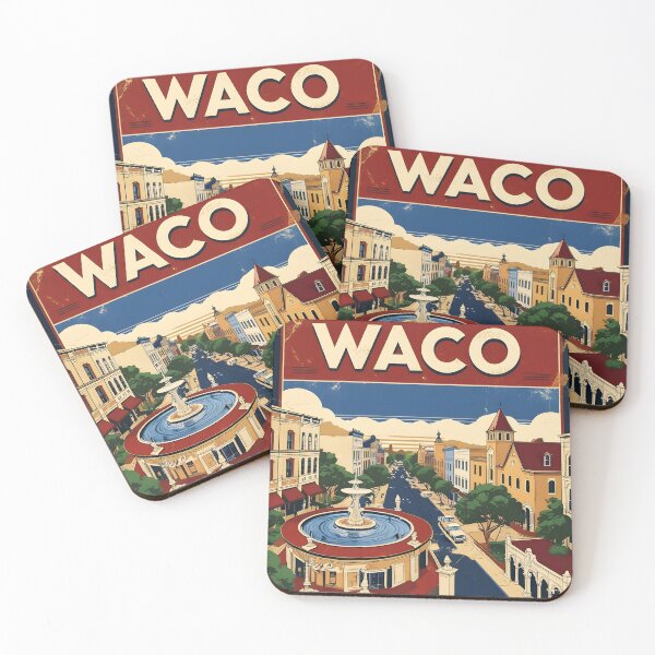 Item preview, Waco Texas USA Vintage Travel Tourism  designed and sold by TravelersGems.