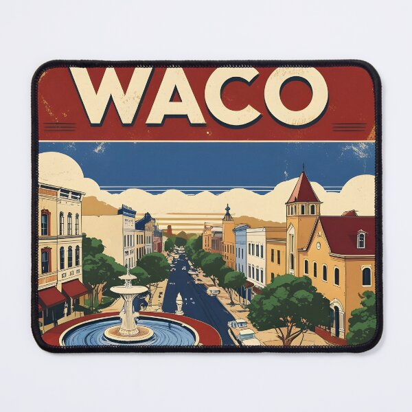 Item preview, Waco Texas USA Vintage Travel Tourism designed and sold by TravelersGems.