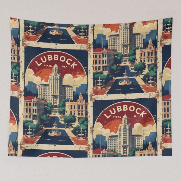 Item preview, Lubbock Texas USA Vintage Travel Tourism  designed and sold by TravelersGems.